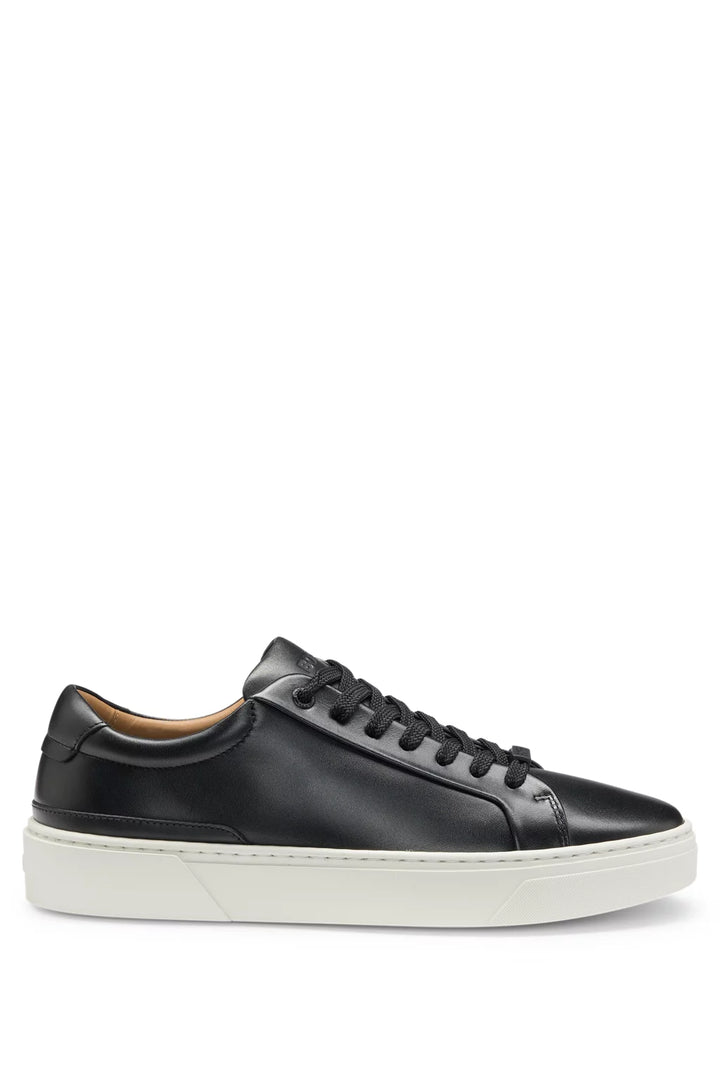 Boss Gary leather low-top trainers with branded lace loop