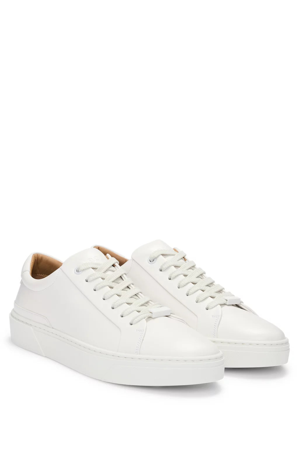 Boss Gary leather low-top trainers with branded lace loop
