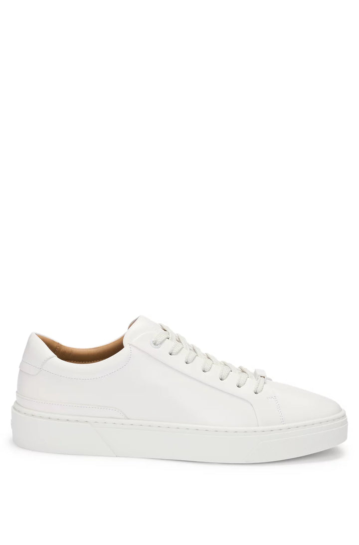 Boss Gary leather low-top trainers with branded lace loop