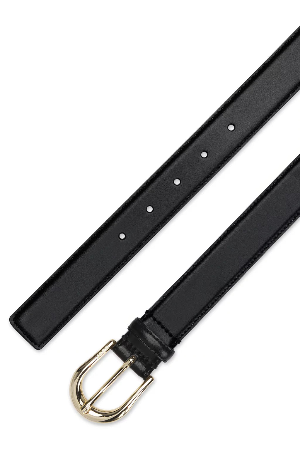 BOSS ITALIAN-LEATHER BELT WITH LOGO BUCKLE