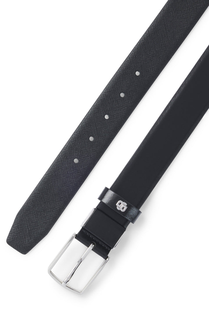 Boss Porsche x BOSS reversible leather belt with Double B monogram keeper