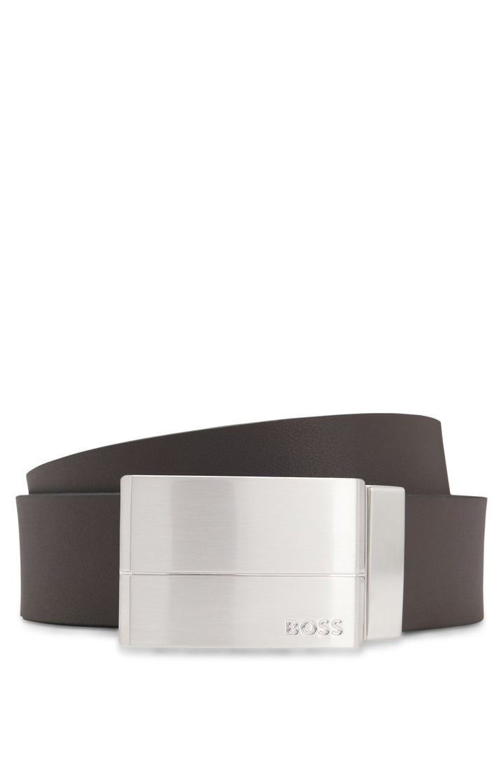 Boss Reversible belt in Italian leather