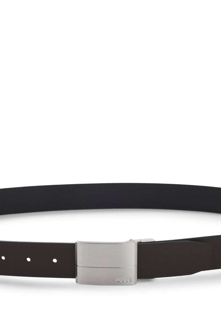 Boss Reversible belt in Italian leather