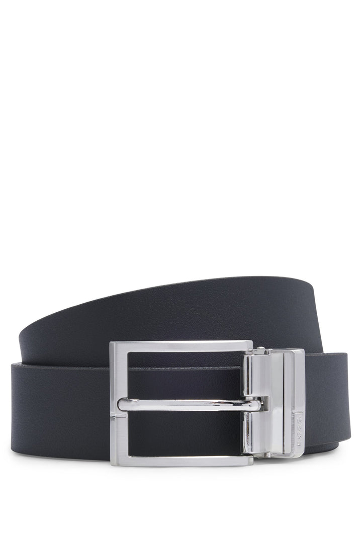 Boss Reversible belt in Italian leather