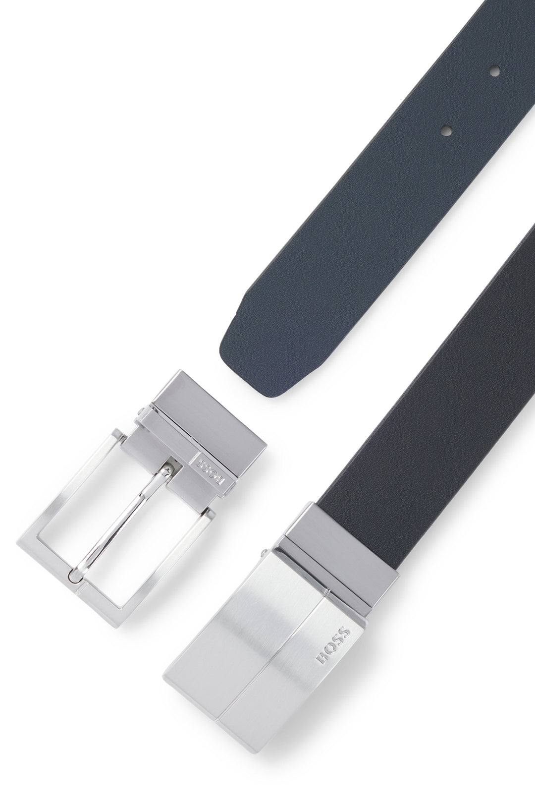 Boss Reversible belt in Italian leather