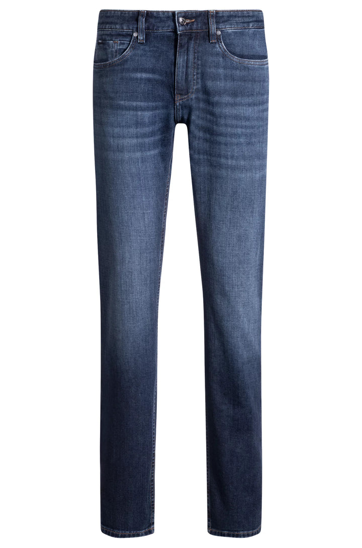 Boss Delaware slim-fit jeans in blue comfort-stretch denim
