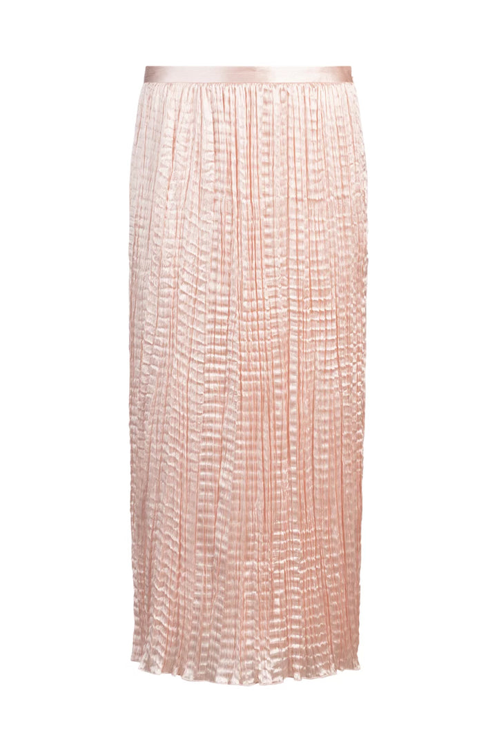 BOSS CRINKLE-PLISSÉ SKIRT WITH TONAL WAISTBAND