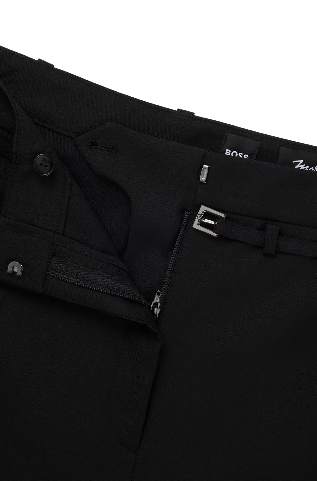 BOSS RELAXED-FIT TROUSERS IN VIRGIN WOOL