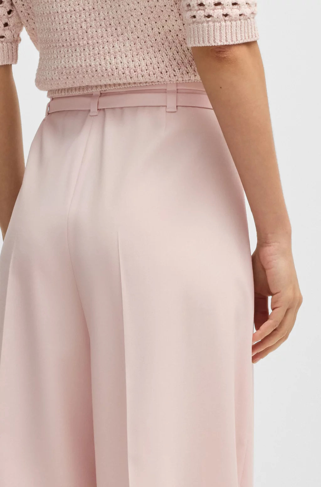 BOSS RELAXED-FIT TROUSERS IN VIRGIN WOOL