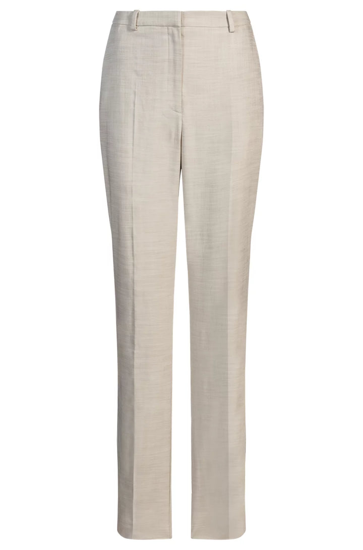 BOSS RELAXED-FIT TROUSERS IN MELANGE STRETCH FABRIC