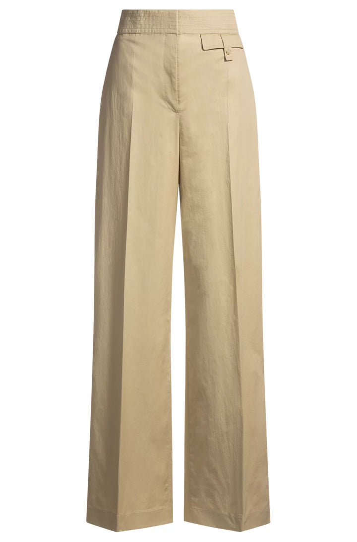 BOSS HIGH-WAISTED REGULAR-FIT TROUSERS IN AIRY STRETCH COTTON