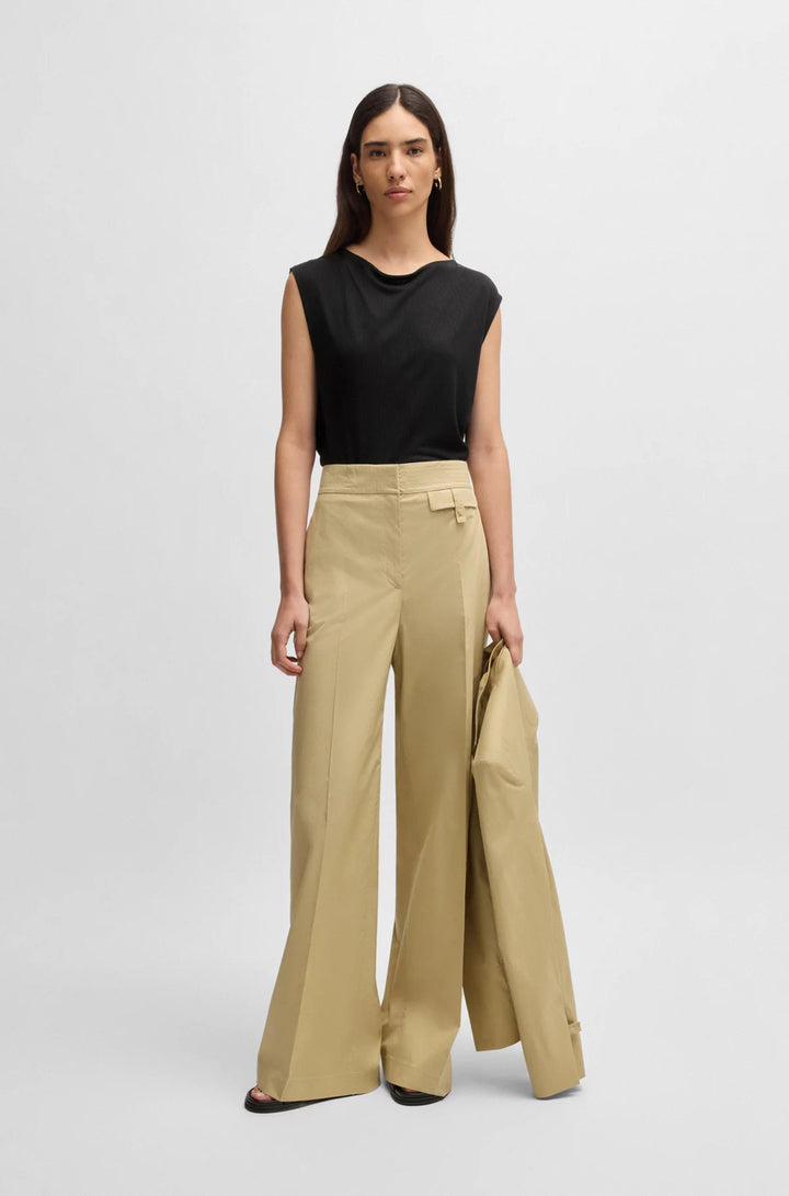 BOSS Sleeveless T-shirt with ribbed front