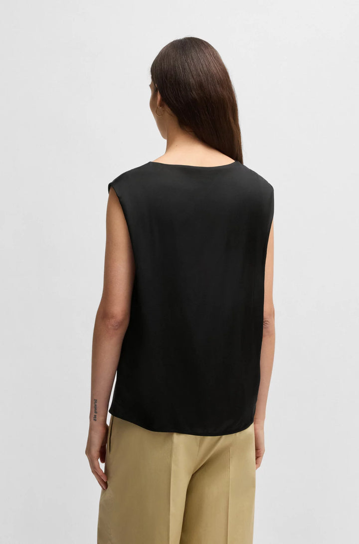 BOSS Sleeveless T-shirt with ribbed front