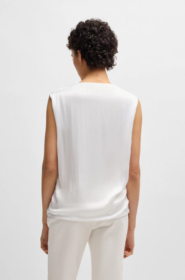 BOSS Sleeveless T-shirt with ribbed front