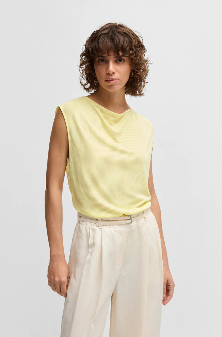 BOSS Sleeveless T-shirt with ribbed front