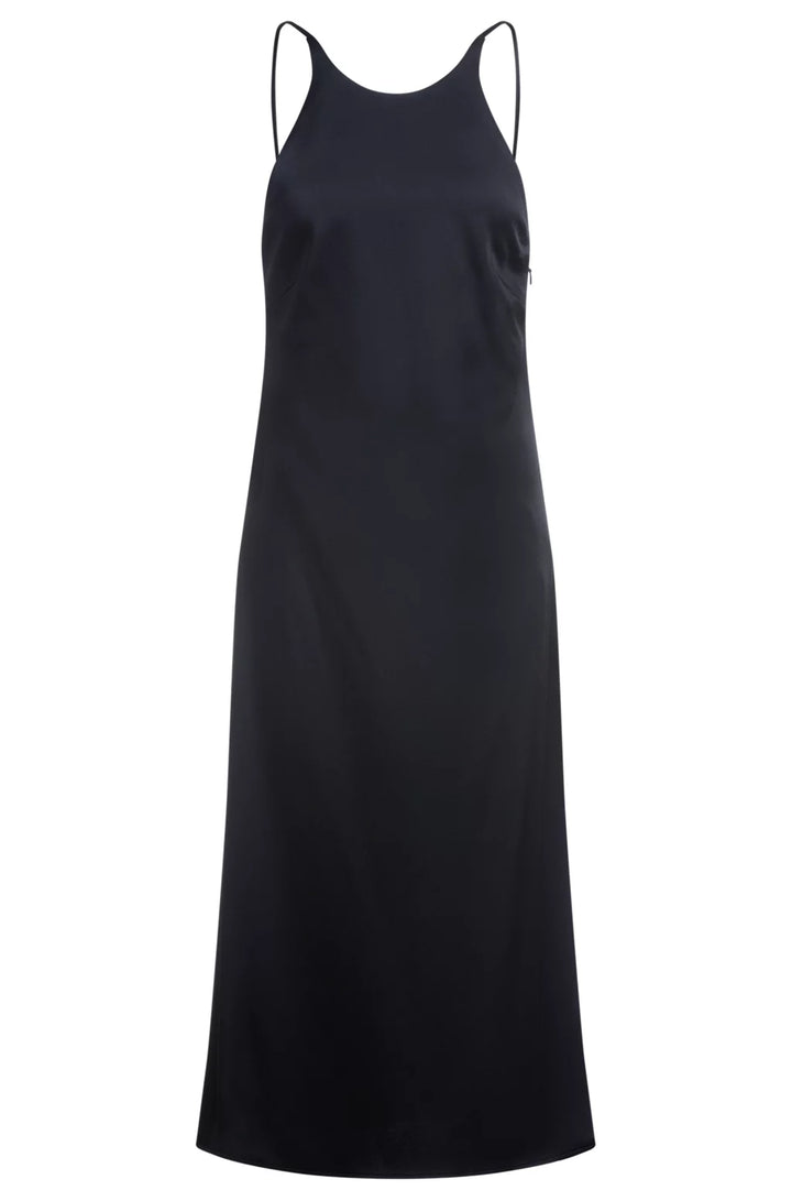 BOSS TWILL DRESS WITH HIGH NECKLINE