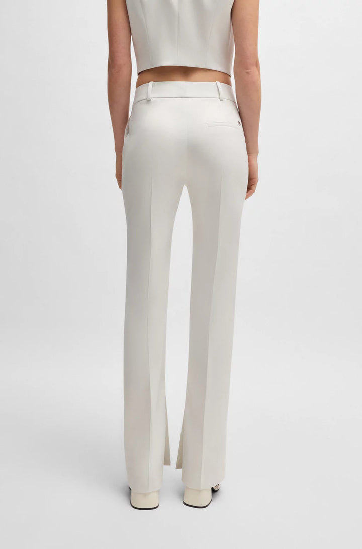 HUGO SLIM-FIT TROUSERS IN SHIMMER FABRIC