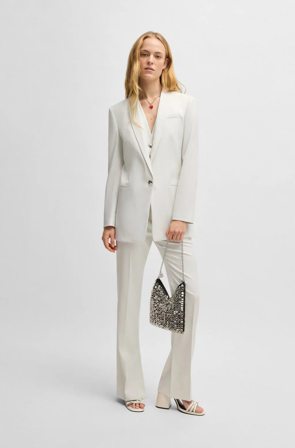 HUGO REGULAR-FIT BLAZER IN SHIMMER FABRIC