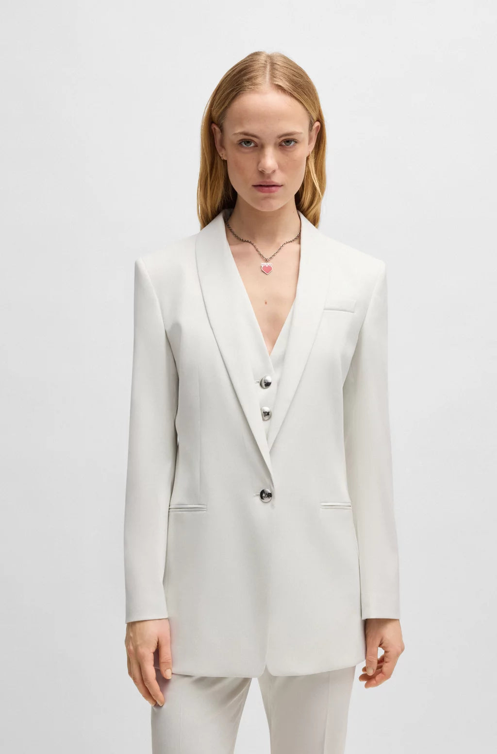 HUGO REGULAR-FIT BLAZER IN SHIMMER FABRIC