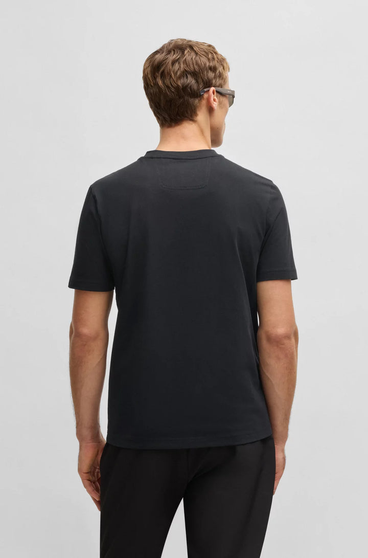 BOSS COTTON-JERSEY T-SHIRT WITH GOLF ARTWORK AND LOGO