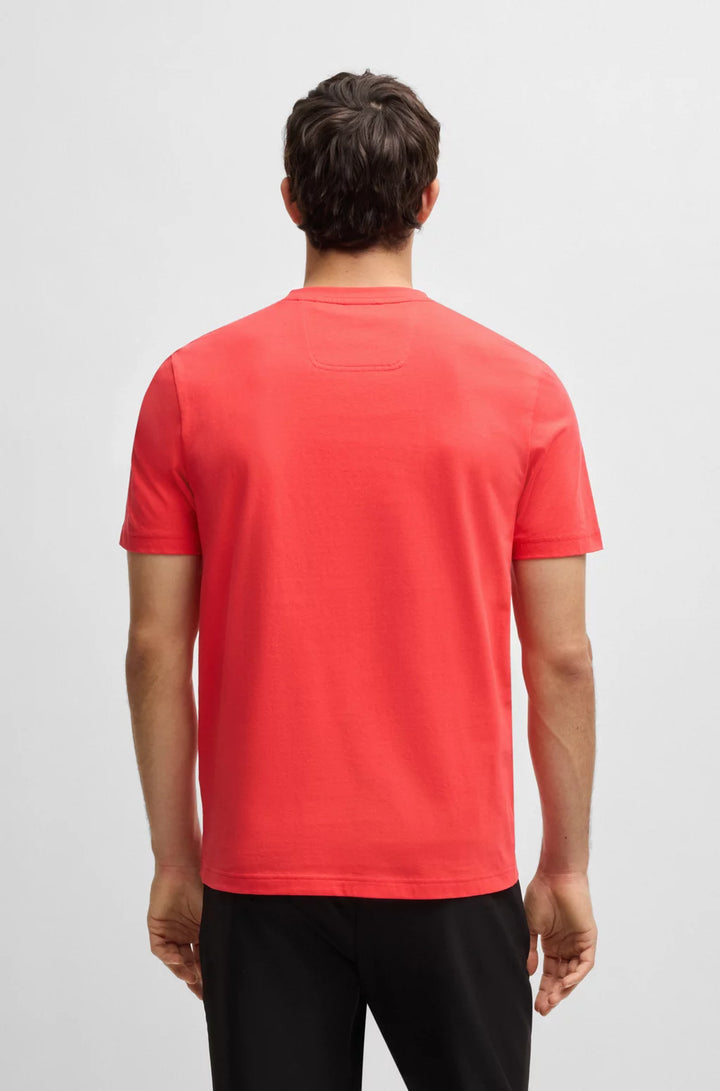 BOSS COTTON-JERSEY T-SHIRT WITH GOLF ARTWORK AND LOGO