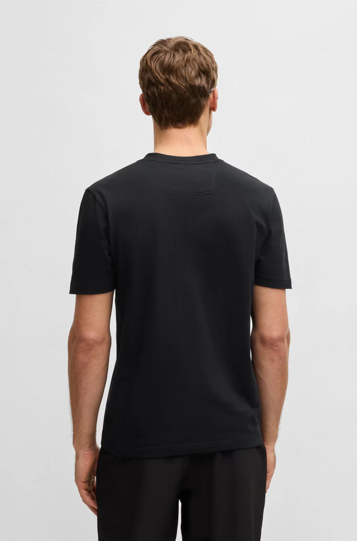 BOSS COTTON-JERSEY T-SHIRT WITH LOGO PRINT