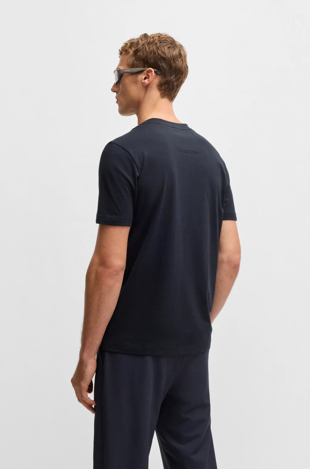 BOSS COTTON-JERSEY T-SHIRT WITH LOGO PRINT