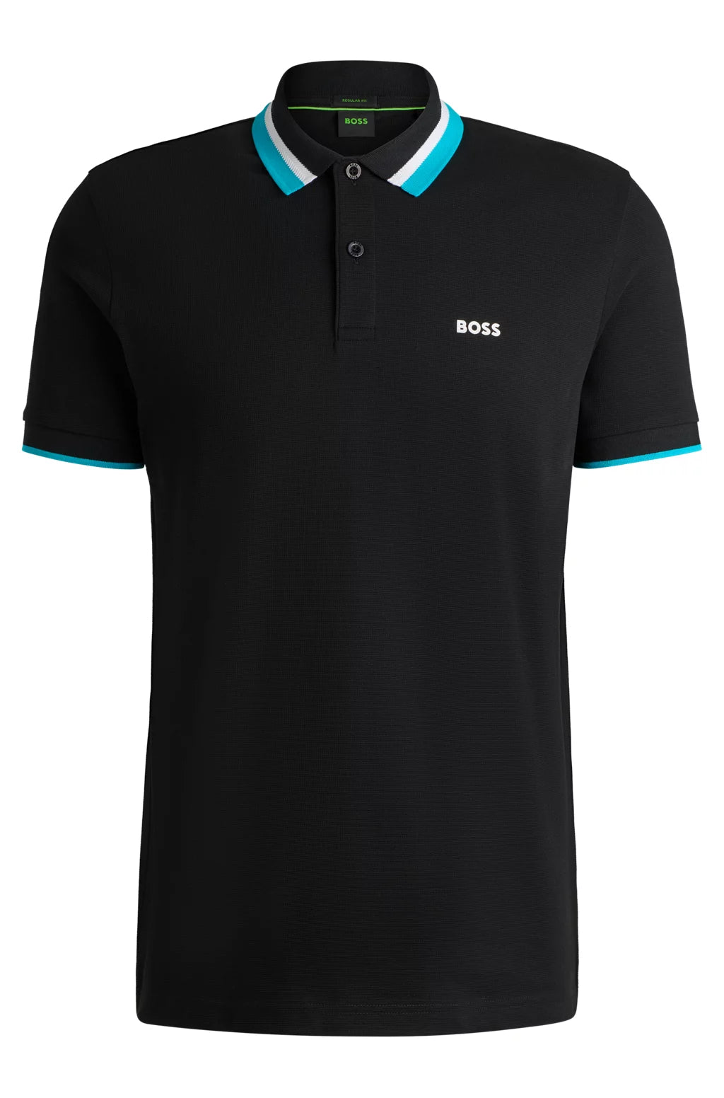 BOSS PADDY ACTIVE POLO SHIRT WITH CONTRAST STRIPES