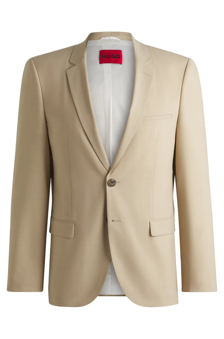 Boss Extra-slim-fit blazer in mohair-look dobby