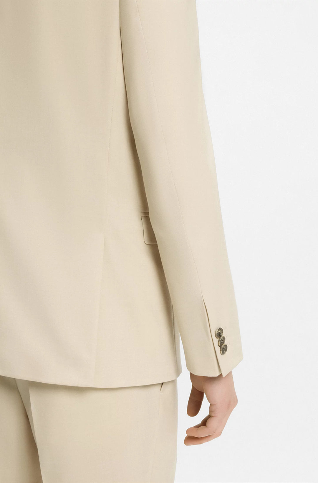 Boss Extra-slim-fit blazer in mohair-look dobby