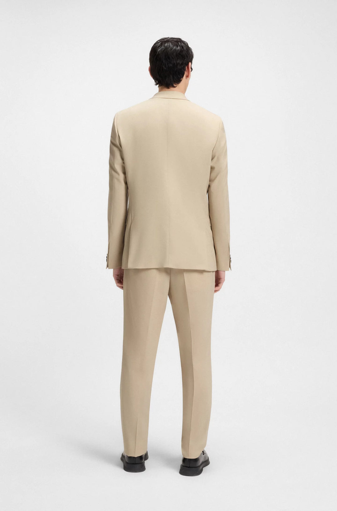Boss Extra-slim-fit blazer in mohair-look dobby