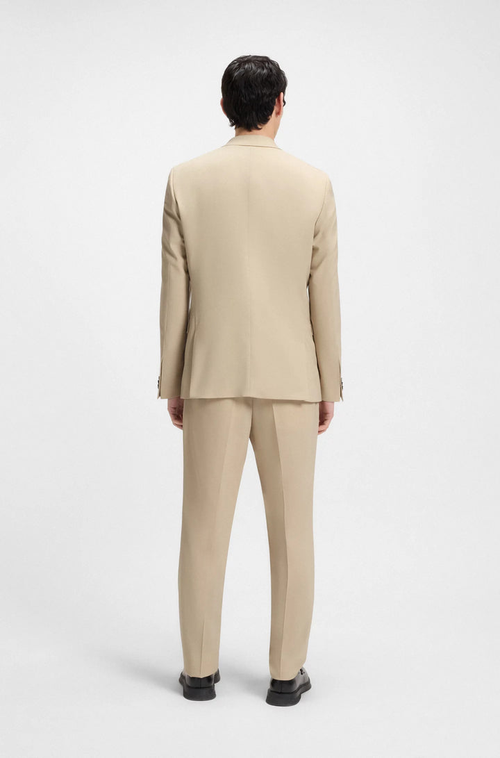 Boss Extra-slim-fit blazer in mohair-look dobby