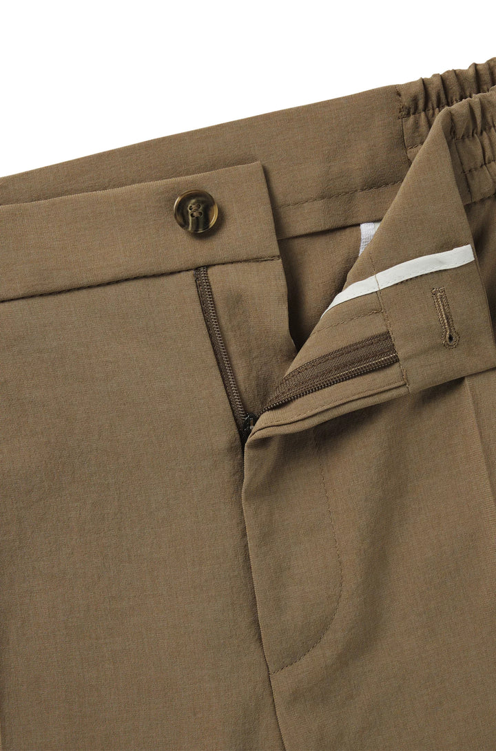 Hugo Slim-fit trousers in melange wrinkle-resistant fabric
