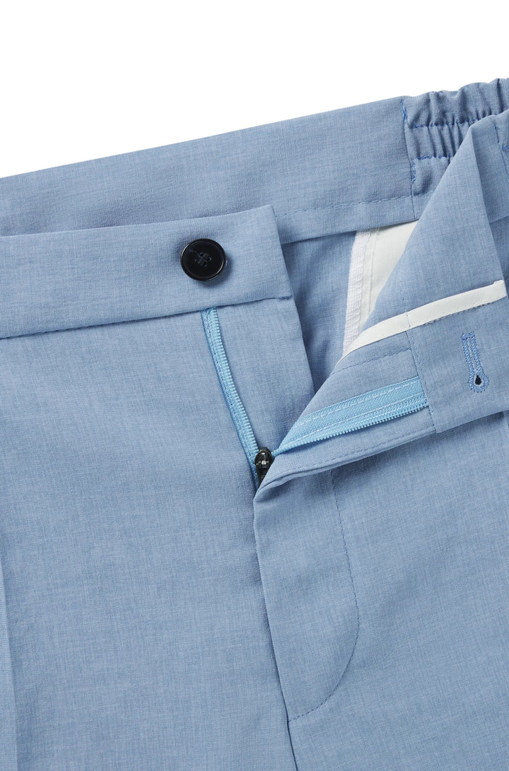 Hugo Slim-fit trousers in melange wrinkle-resistant fabric