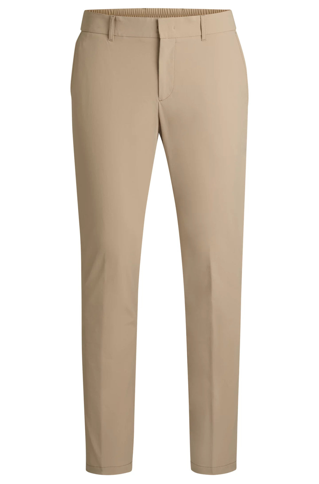 Boss Slim-fit trousers in travel-friendly stretch softshell fabric