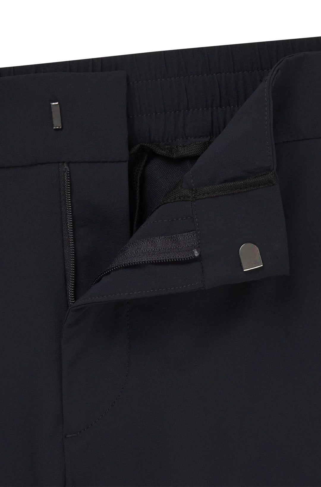 Boss Slim-fit trousers in travel-friendly stretch softshell fabric