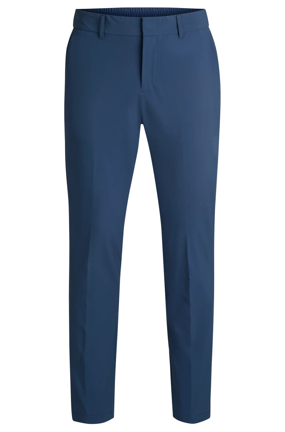 Boss Slim-fit trousers in travel-friendly stretch softshell fabric