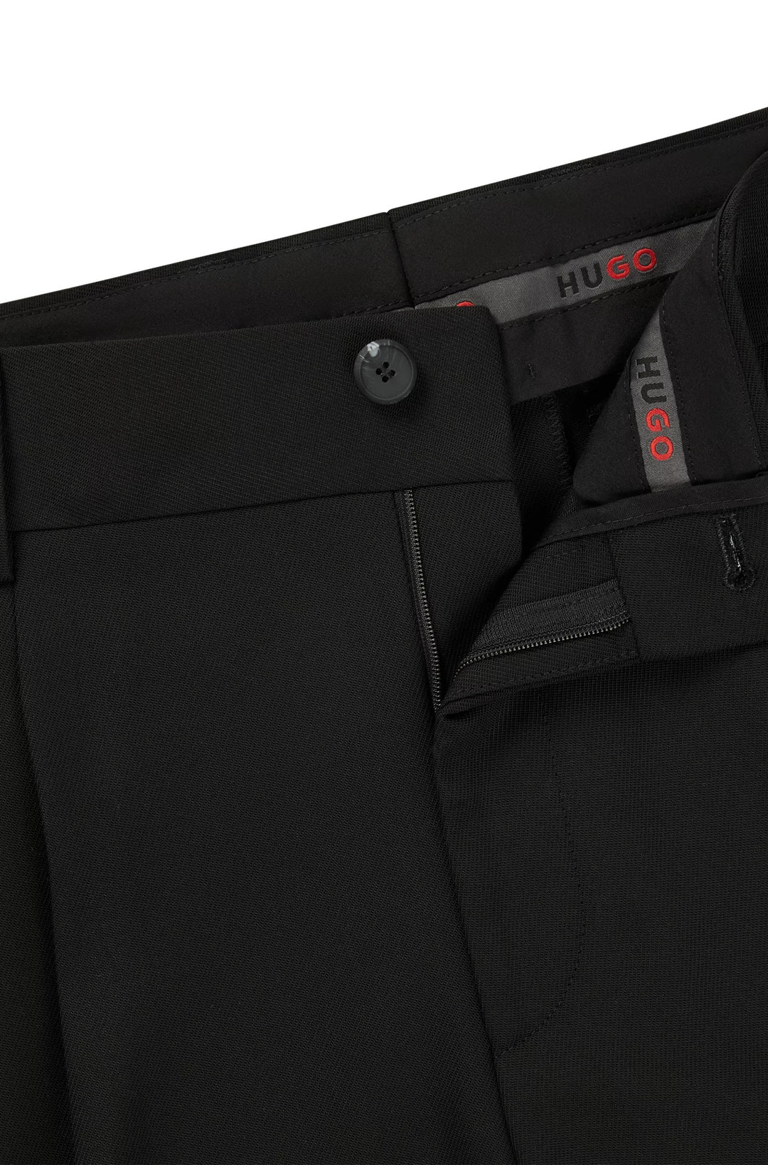 Hugo Modern-fit trousers in stretch twill with front crease