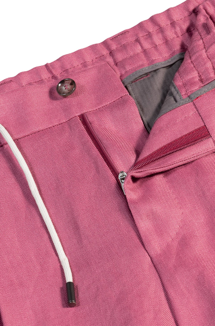 Boss Tapered-fit shorts in wrinkle-resistant linen
