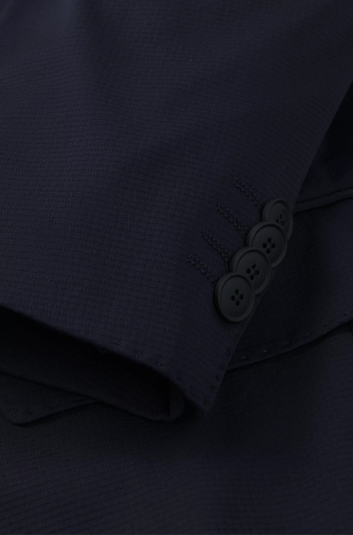 Boss Slim-fit washable suit in patterned performance-stretch fabric
