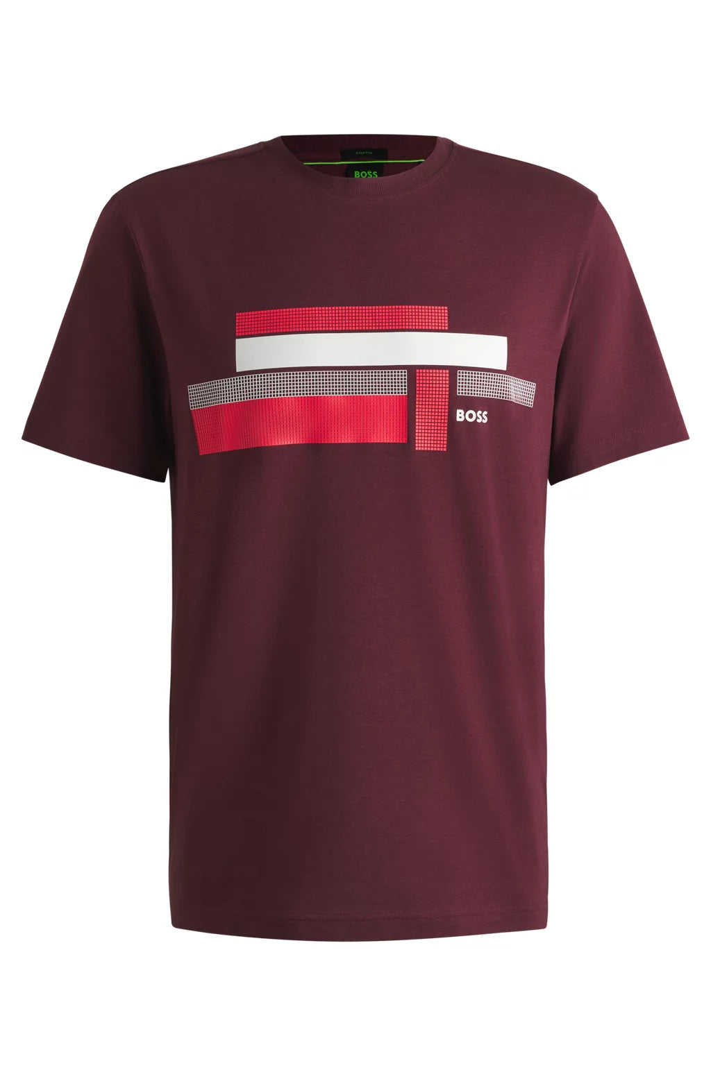 BOSS RELAXED-FIT T-SHIRT IN STRETCH FABRIC WITH LOGO ARTWORK