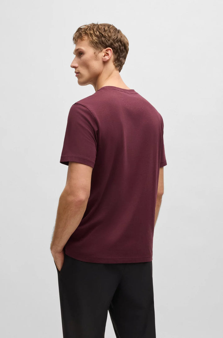 BOSS RELAXED-FIT T-SHIRT IN STRETCH FABRIC WITH LOGO ARTWORK