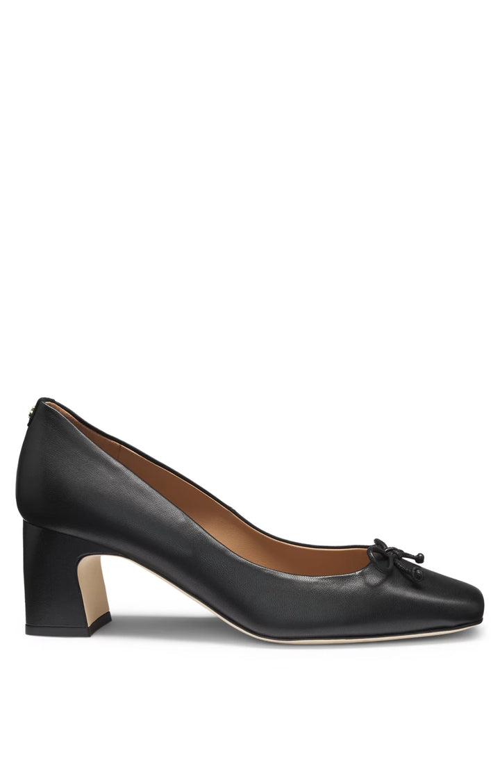 BOSS Heeled pumps in nappa leather with Double B monogram