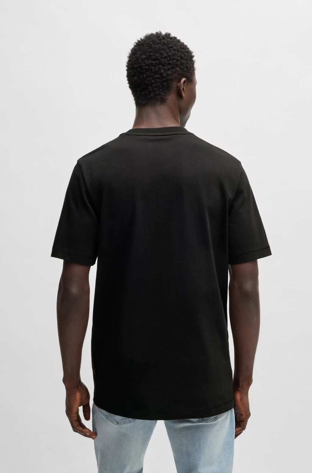 BOSS COTTON-JERSEY T-SHIRT WITH LOGO ARTWORK