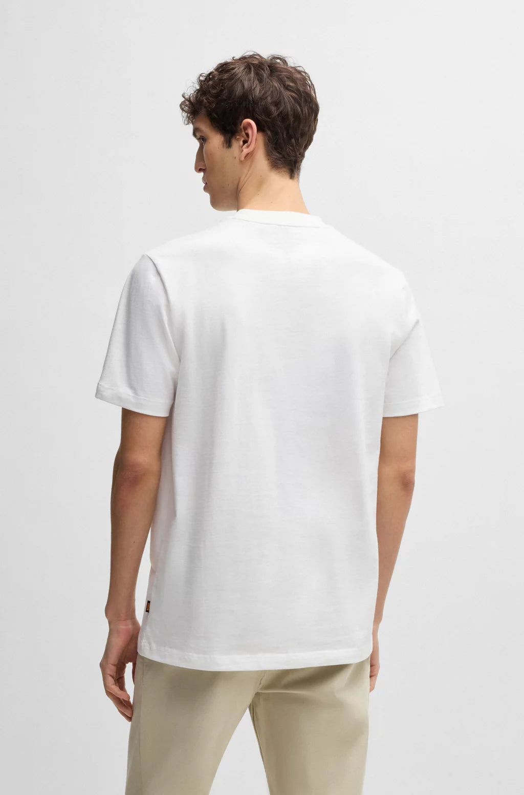 BOSS COTTON-JERSEY T-SHIRT WITH LOGO ARTWORK