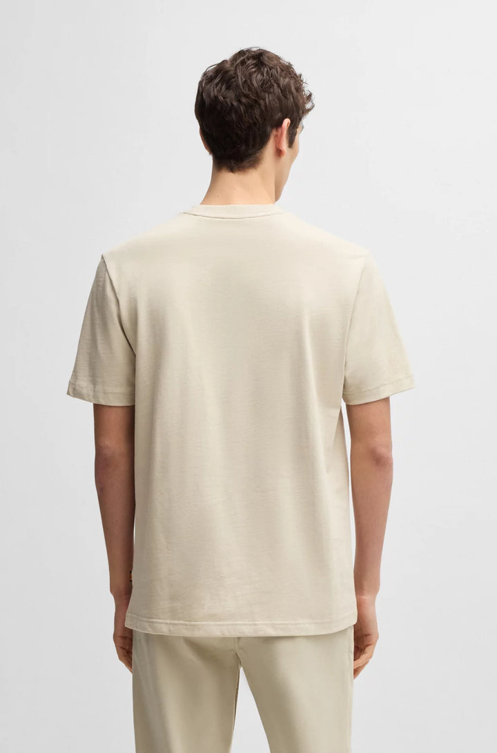 BOSS COTTON-JERSEY T-SHIRT WITH LOGO ARTWORK