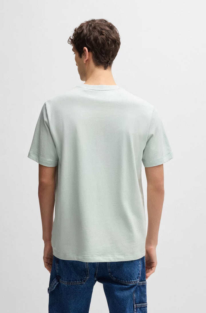 BOSS COTTON-JERSEY T-SHIRT WITH LOGO ARTWORK