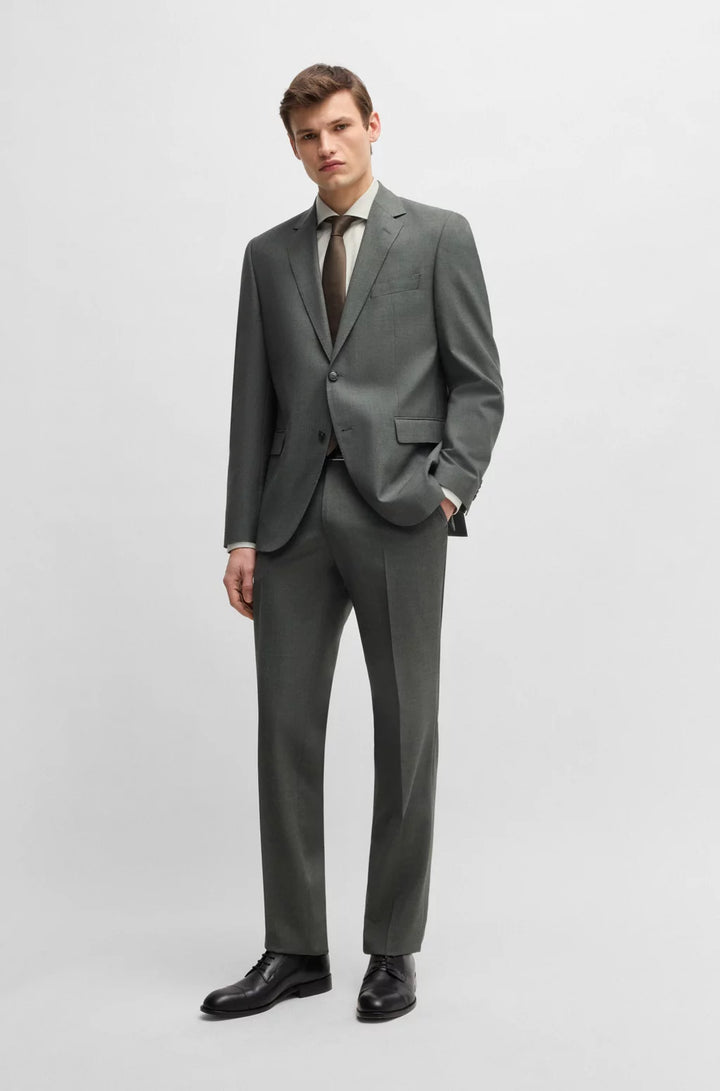 BOSS SLIM-FIT SHIRT IN A STRUCTURED COTTON BLEND