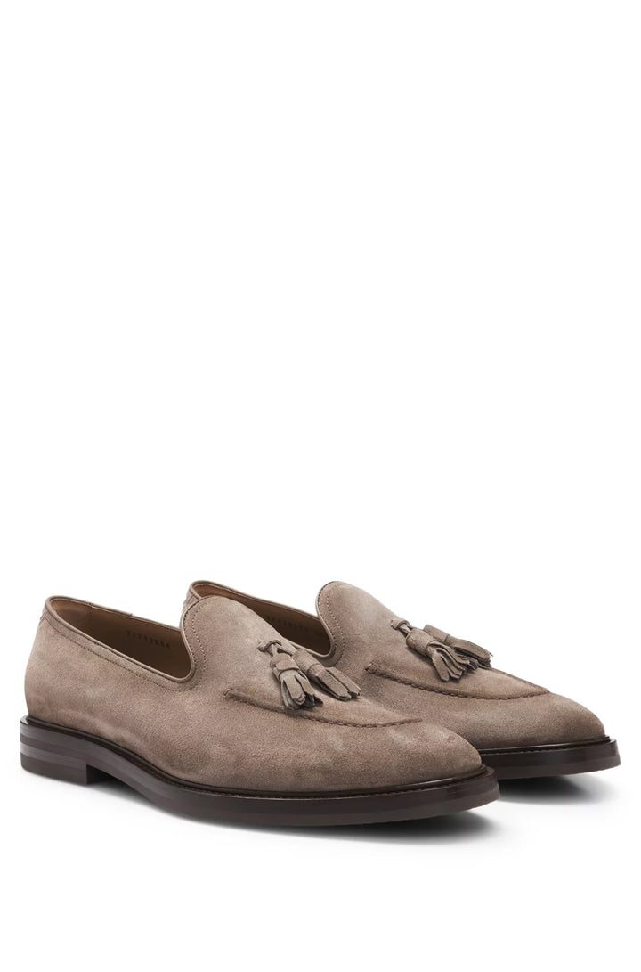 Boss Suede loafers with tassel trim