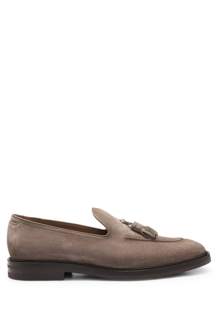 Boss Suede loafers with tassel trim